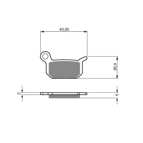 Тормозные колодки GOLD FREN K5 OFF-ROAD