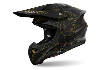 Шлем кросс AIROH TWIST 3 DIZZY TITAN Matt